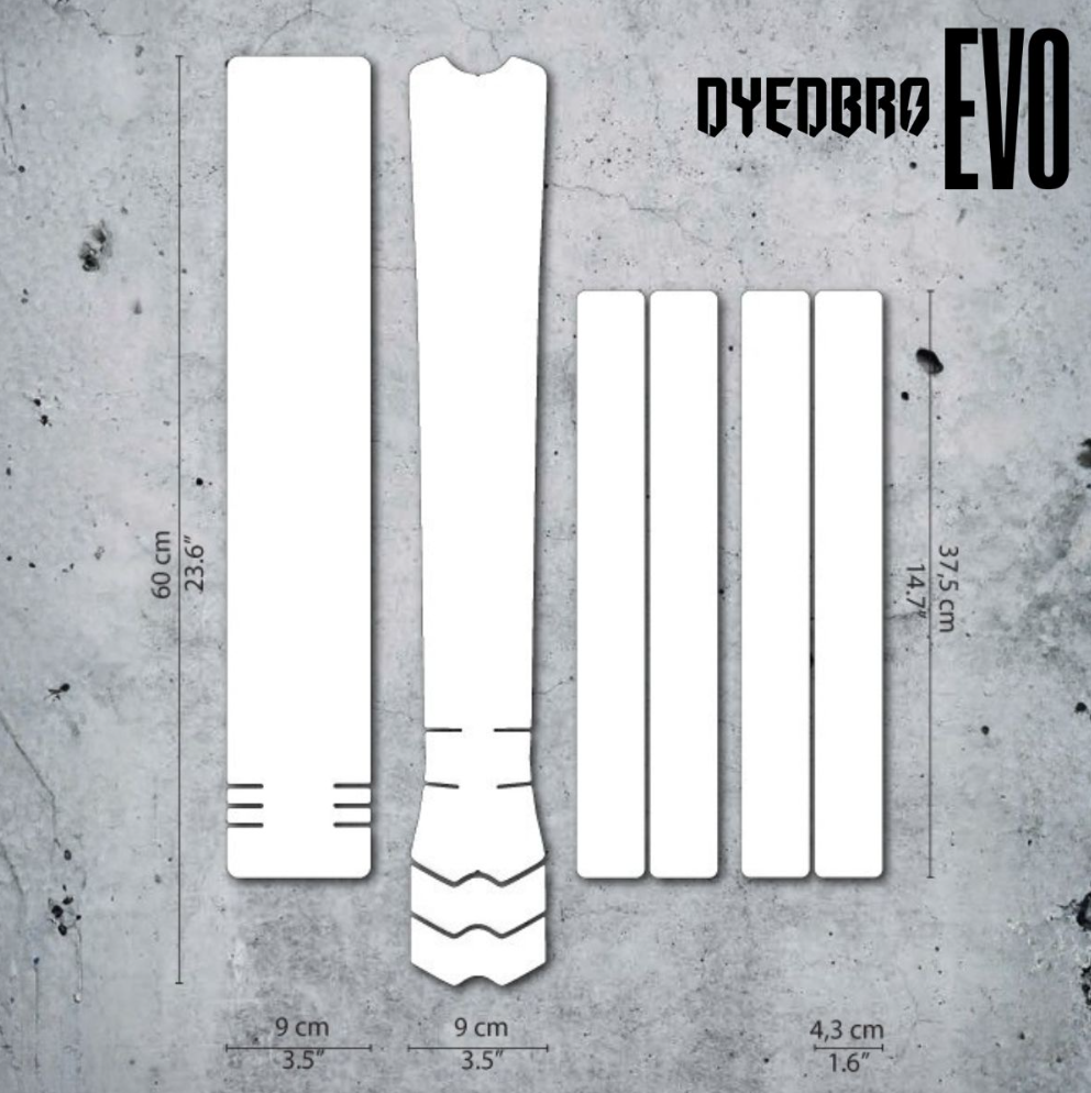 Dyedbro Evo Mtb / E-bike Frame Protection - Clear Gloss