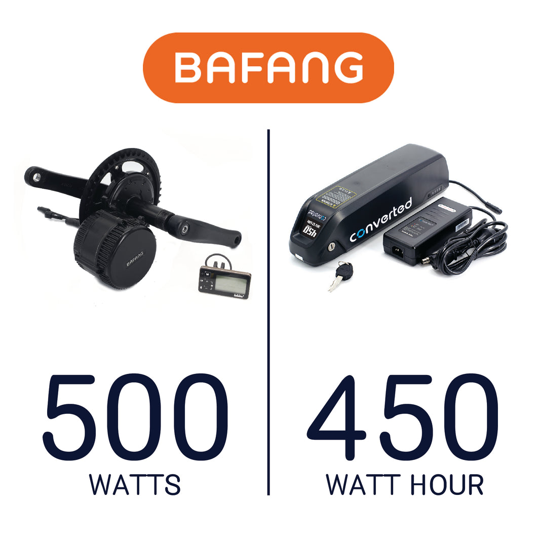 Converted Bafang BBS02 Mid-Drive Conversion Kit | 500w 36v