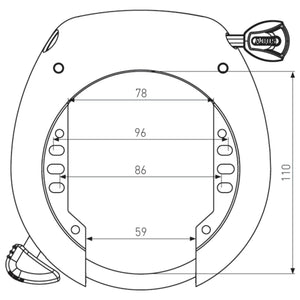 Abus Shield 5755L XPlus NR Frame Lock