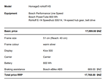 Load image into Gallery viewer, Riese and Muller Homage5 Rohloff HS