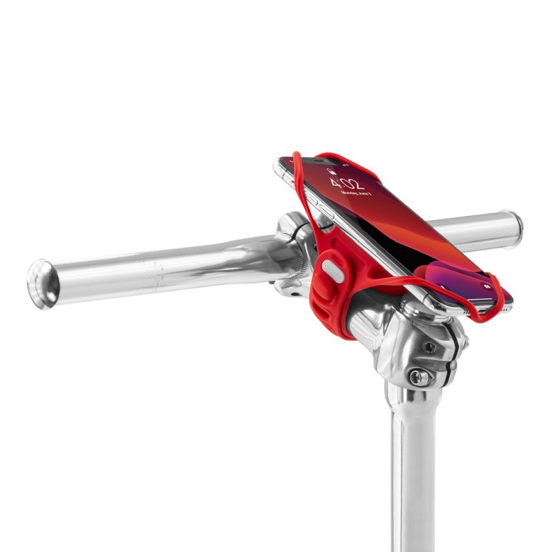 Bone Collection Bike Tie Pro 4 Smartphone Holder - Stem Mount Red