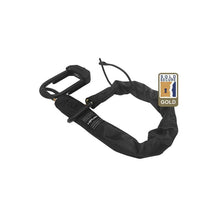Load image into Gallery viewer, HIPLOK E-DX  ALL BLACK  CARGO D-LOCK WITH CHAIN WEARABLE